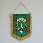 Henderson Ancient Tartan Crest Wall Hanging Banner - Wood Pole
